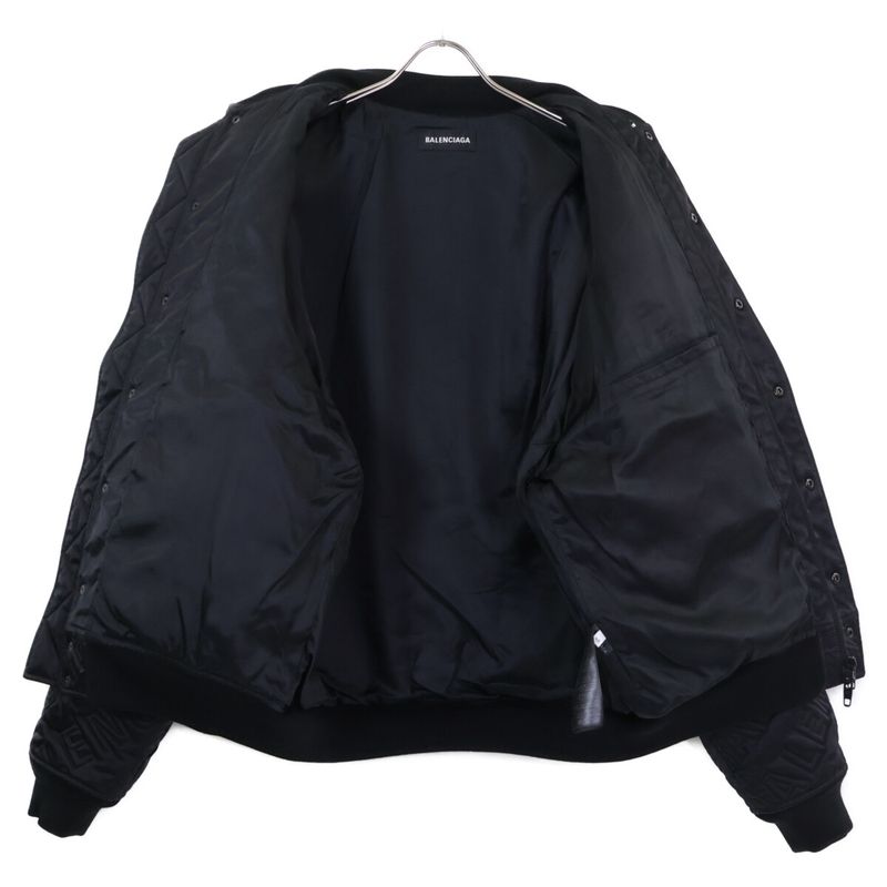 Balenciaga Logo Quilted Jacket 48