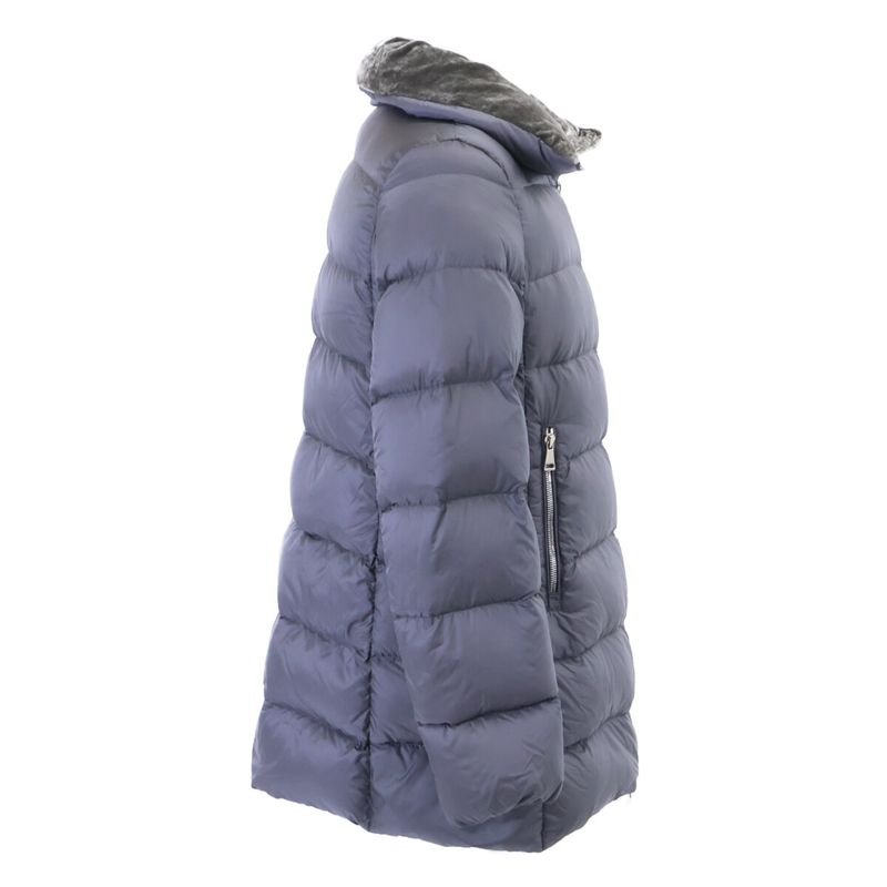 Moncler Torcon Gray Velour Patch Stand Collar Down 2 Jacket