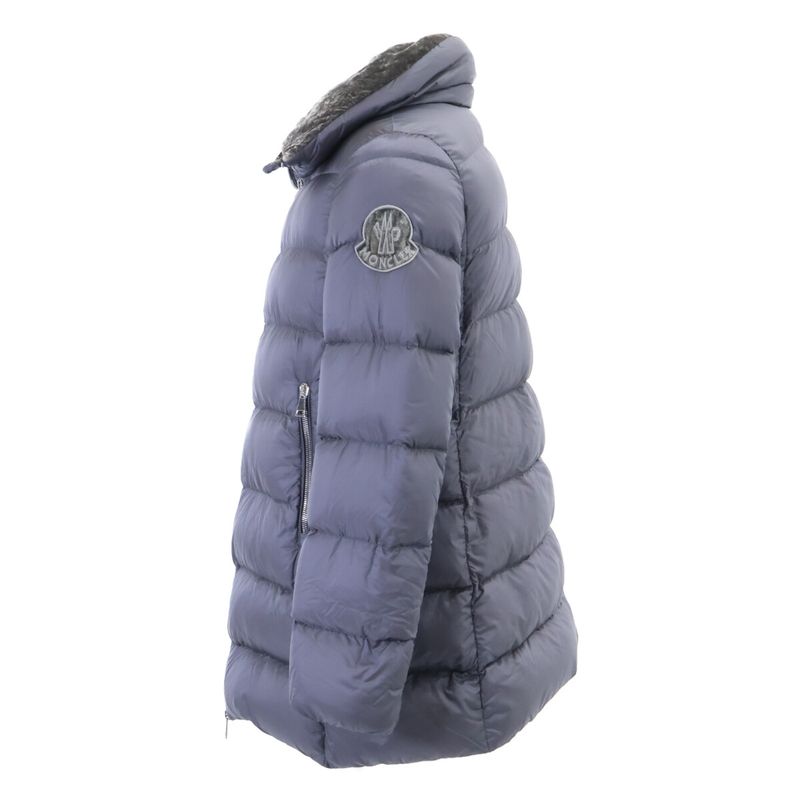 Moncler Torcon Gray Velour Patch Stand Collar Down 2 Jacket