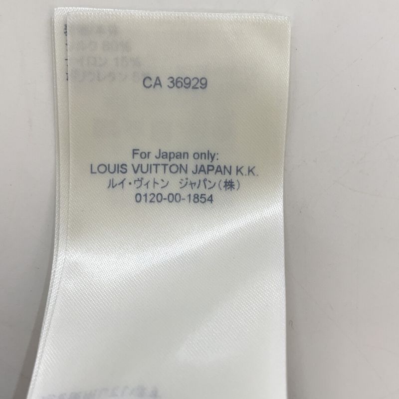 Louis Vuitton Fn1 Beige Blue Silk Mix Long Sleeve Border Polo