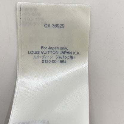 Louis Vuitton Fn1 Beige Blue Silk Mix Long Sleeve Border Polo