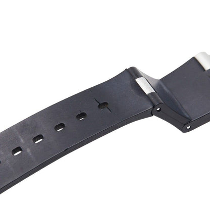 Bvlgari Aluminum Watch Black Silver Rubber