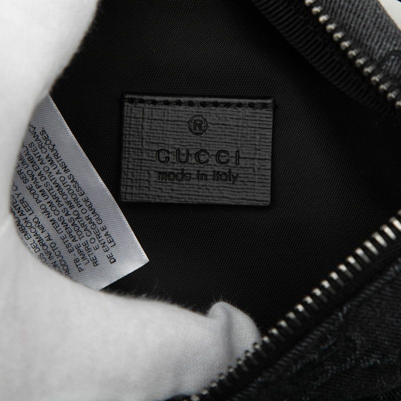 Gucci GG Denim Children's Belt Bag Gray Black