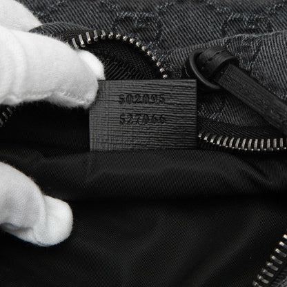 Gucci GG Denim Children's Belt Bag Gray Black