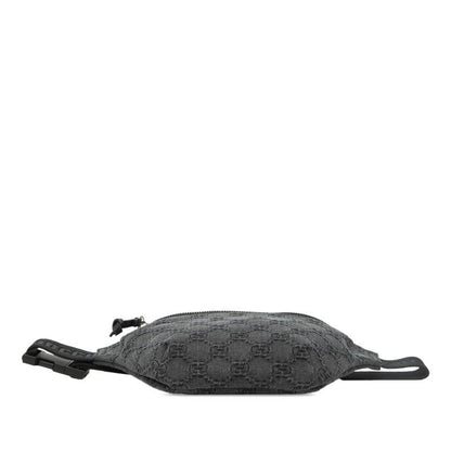 Gucci GG Denim Children's Belt Bag Gray Black