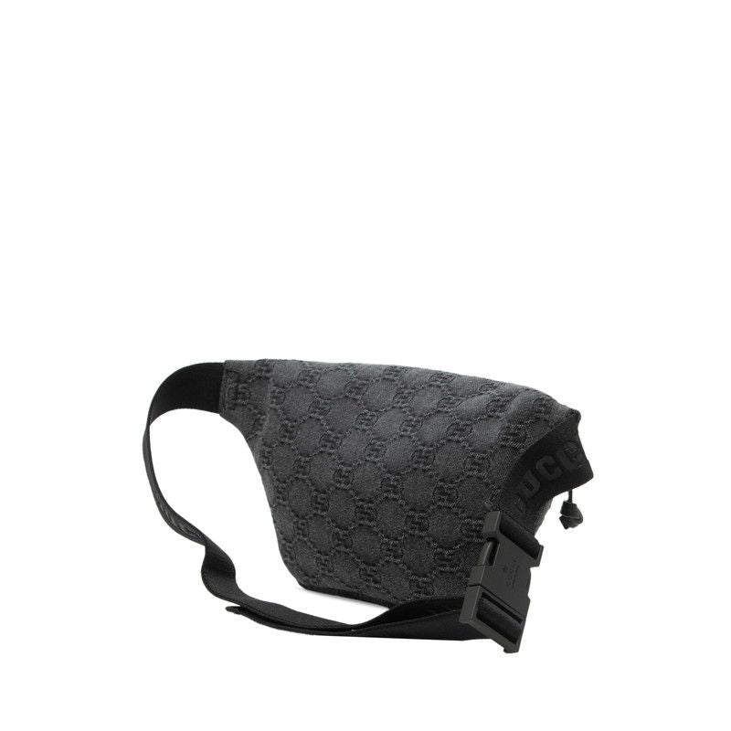 Gucci GG Denim Children's Belt Bag Gray Black
