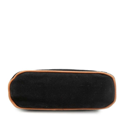 Hermes Bolide Pouch Mini Black Brown Cotton Leather