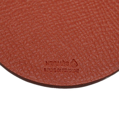 Hermes Petit Ash Monki Charm Brown Red Beige Veau Epsom Buffalo Horn Keychain