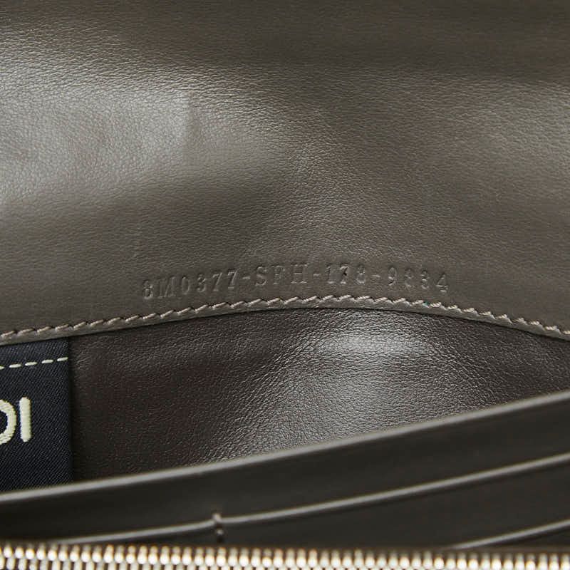 Fendi Peekaboo Wallet Blue Leather