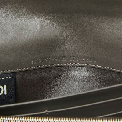 Fendi Peekaboo Wallet Blue Leather
