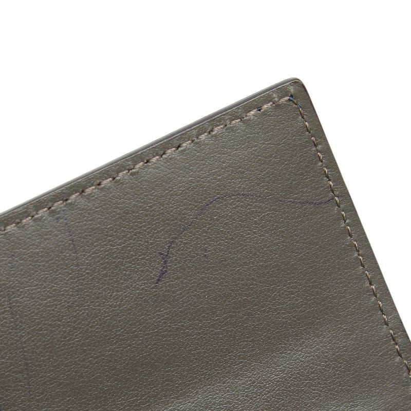 Fendi Peekaboo Wallet Blue Leather
