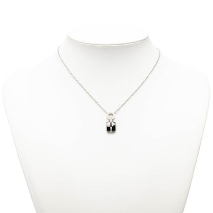 Chanel Ultra Pendant Necklace Black Silver Ceramic Diamond 18k White Gold