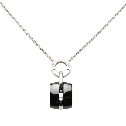 Chanel Ultra Pendant Necklace Black Silver Ceramic Diamond 18k White Gold