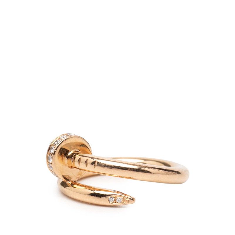 Cartier Juste Un Clou Ring 49 18k Pink Gold Diamond