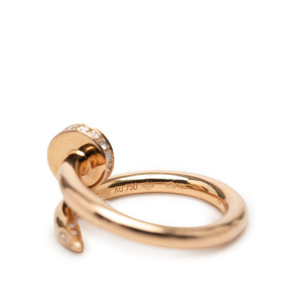 Cartier Juste Un Clou Ring 49 18k Pink Gold Diamond