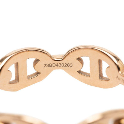 Hermes Chaine D'ancre Ring 55 18k Pink Gold