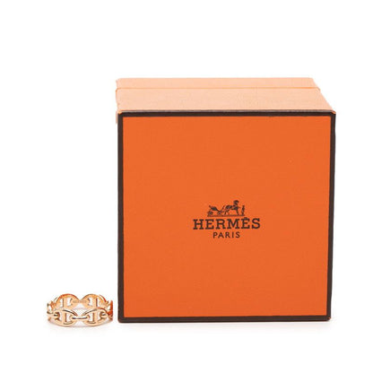 Hermes Chaine D'ancre Ring 55 18k Pink Gold
