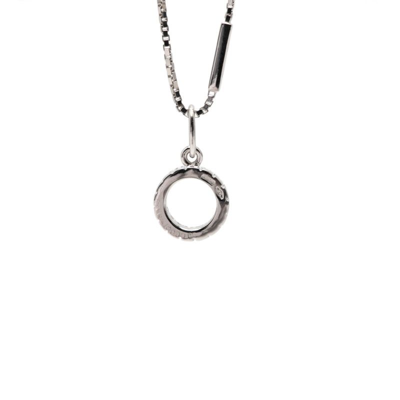 Gucci Circle Necklace 18k White Gold Diamond