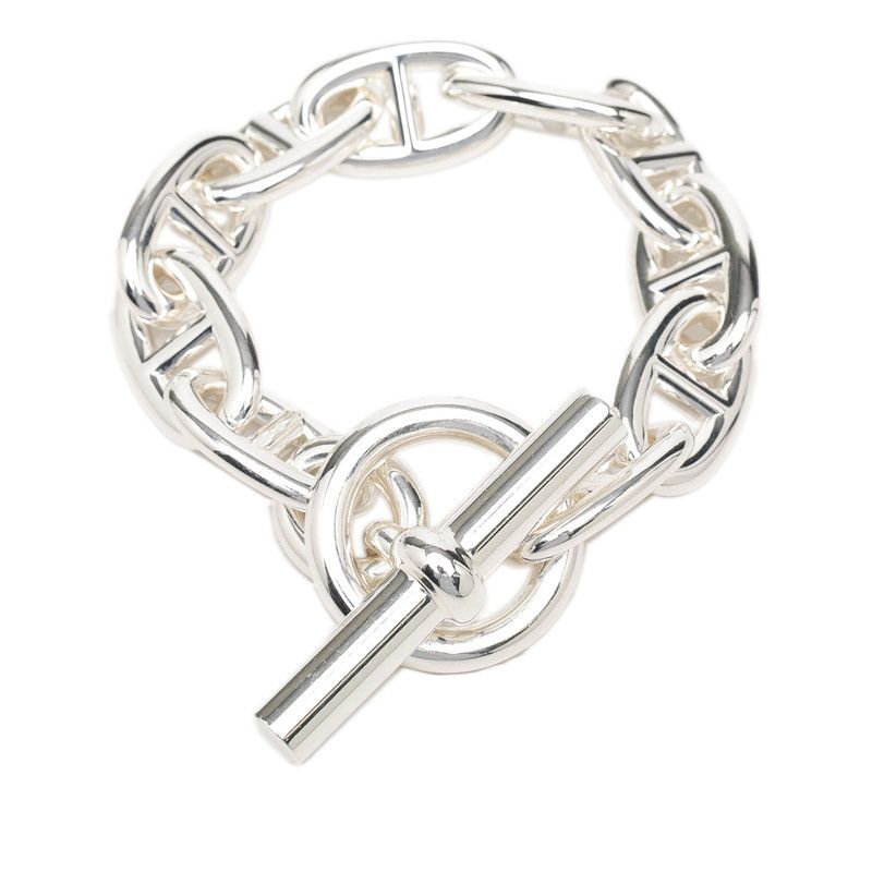 Hermes Chaine D'ancre TGM 10 Links Bracelet Silver