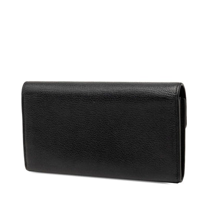 Louis Vuitton Portefeuille Lockme Lvlogo Wallet Black Leather