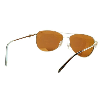Tiffany & Co Teardrop Sunglasses Brown Gold Plated Eyewear