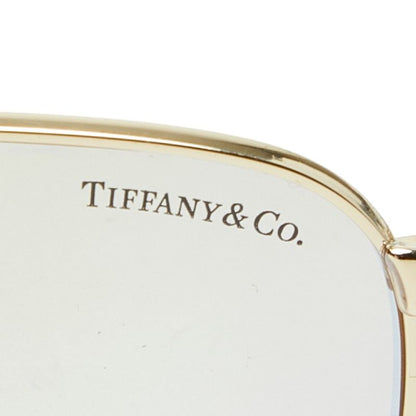 Tiffany & Co Teardrop Sunglasses Brown Gold Plated Eyewear