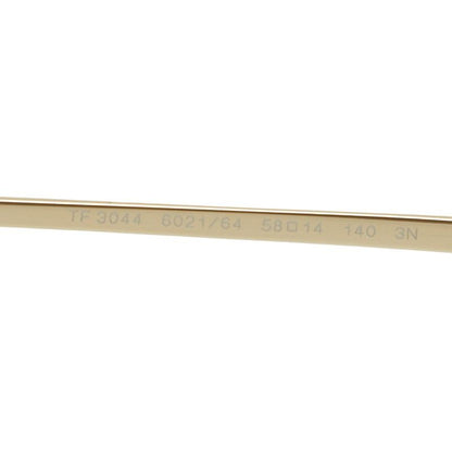 Tiffany & Co Teardrop Sunglasses Brown Gold Plated Eyewear