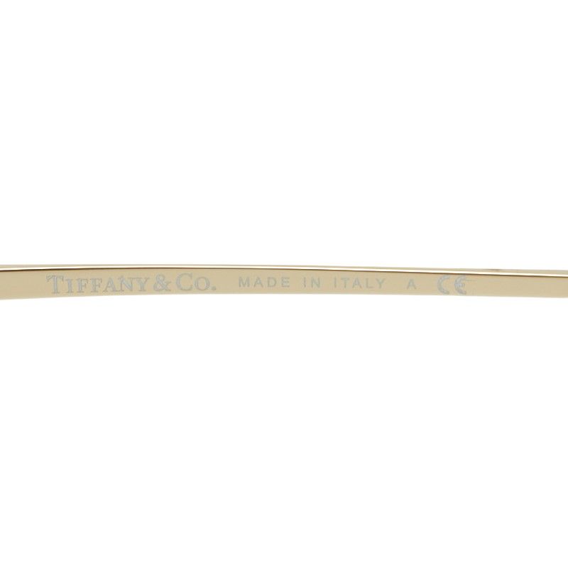 Tiffany & Co Teardrop Sunglasses Brown Gold Plated Eyewear