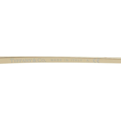 Tiffany & Co Teardrop Sunglasses Brown Gold Plated Eyewear