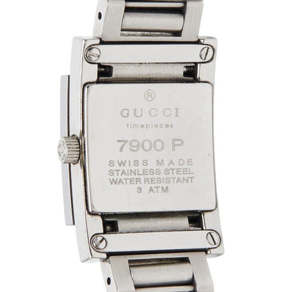 Gucci Watch Black Silver Stainless Steel