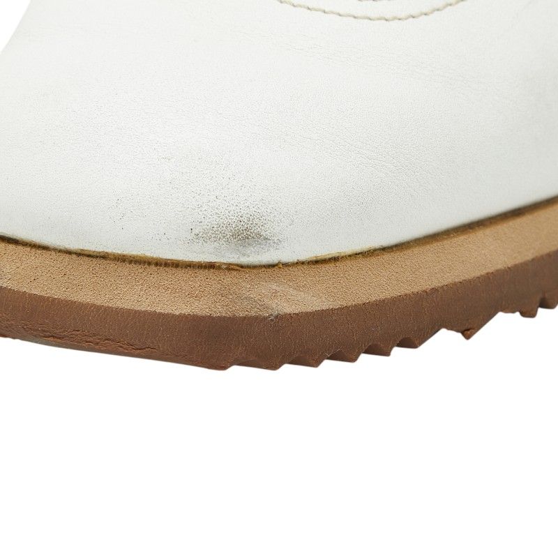 Hermes Quick Sneakers 35.5 White Leather