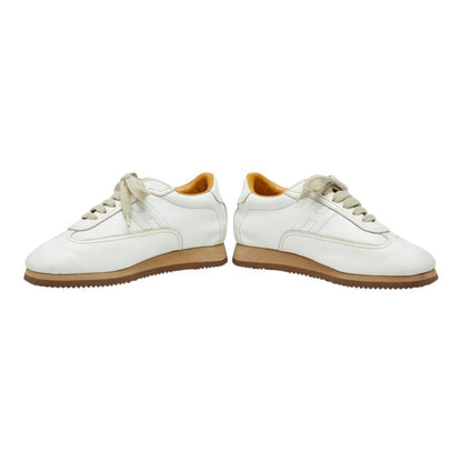 Hermes Quick Sneakers 35.5 White Leather