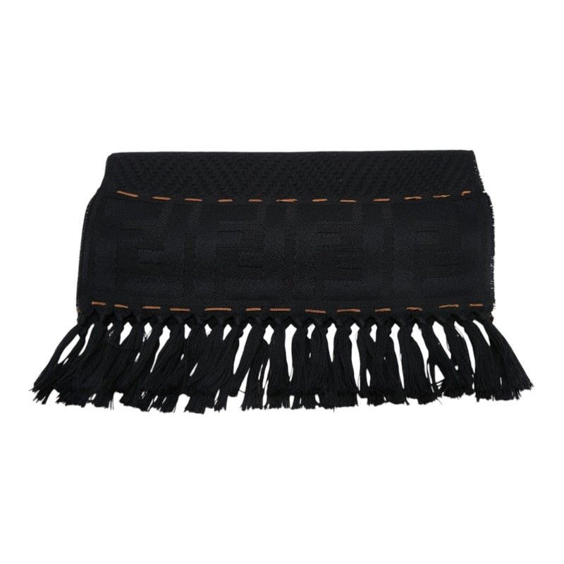 Fendi Fflogo Scarf Black Wool