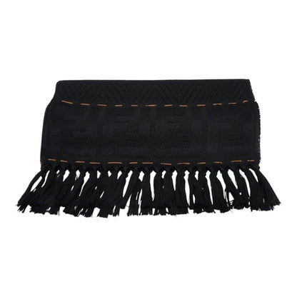 Fendi Fflogo Scarf Black Wool