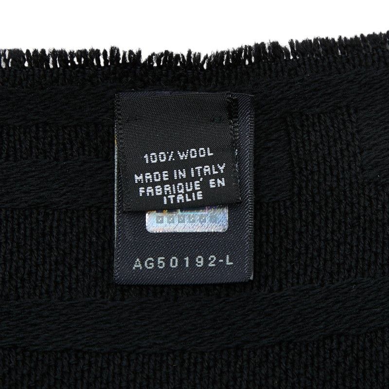 Fendi Fflogo Scarf Black Wool