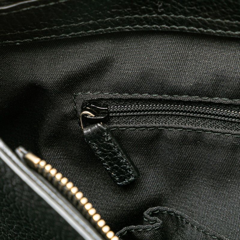 Gucci Bamboo Tassel 2-Way Shoulder Bag Black Leather