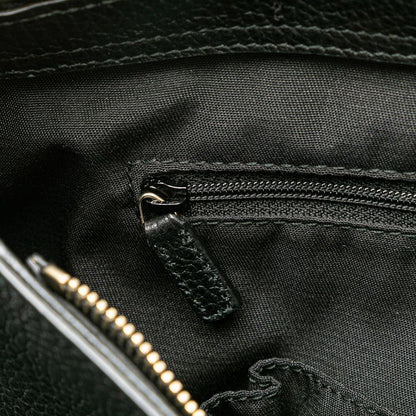 Gucci Bamboo Tassel 2-Way Shoulder Bag Black Leather
