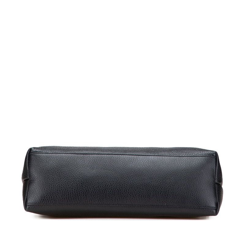 Gucci Bamboo Tassel 2-Way Shoulder Bag Black Leather