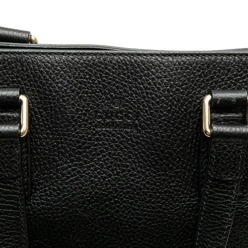 Gucci Bamboo Tassel 2-Way Shoulder Bag Black Leather