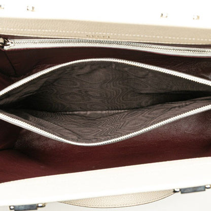 Gucci Zumi Horsebit Handbag White Leather