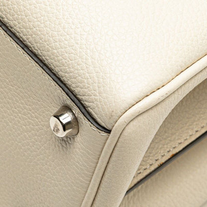 Gucci Zumi Horsebit Handbag White Leather