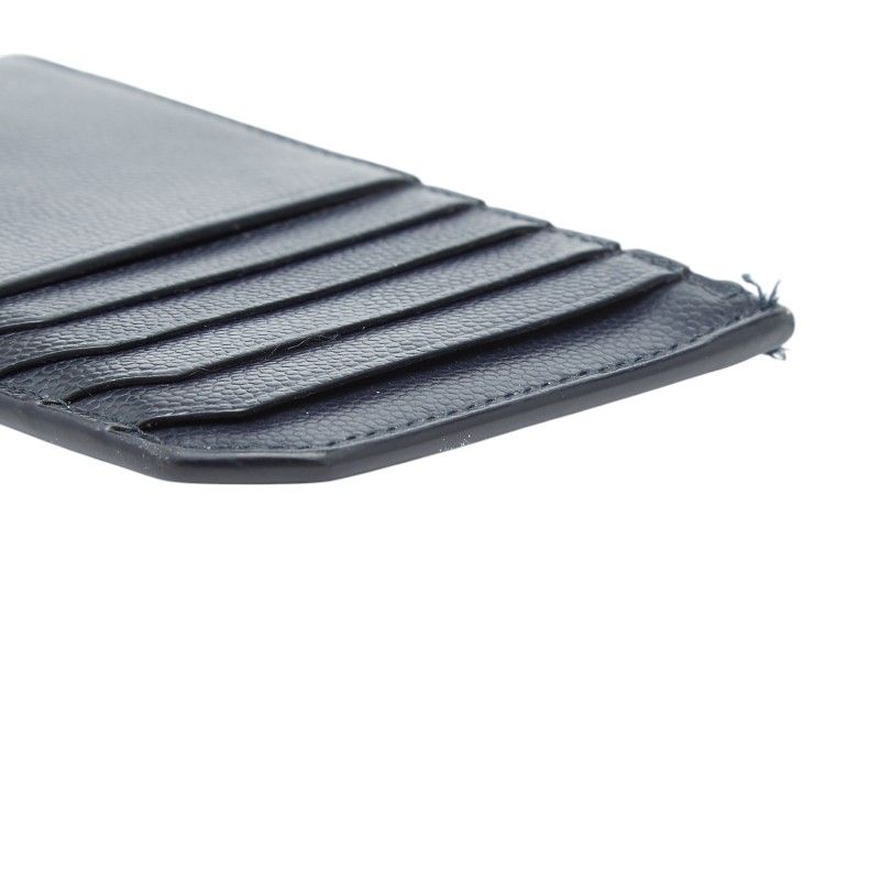 Saint Laurent Card Case Coin Fragment Navy Leather