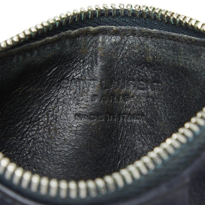 Saint Laurent Card Case Coin Fragment Navy Leather