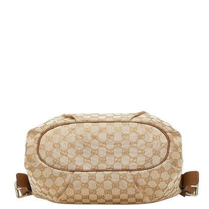 Gucci GG Canvas Crossbody Shoulder Bag Beige Brown