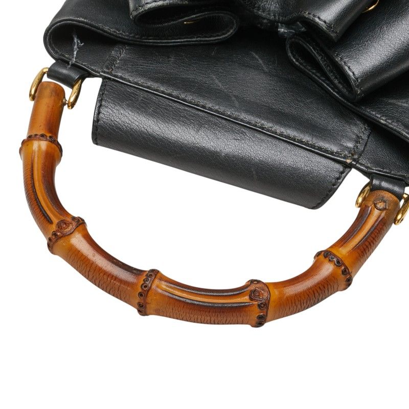Gucci Bamboo Belt Bag 003 Black Leather