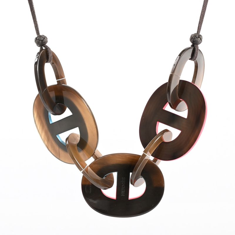 Hermes Necklace Calamba Blue