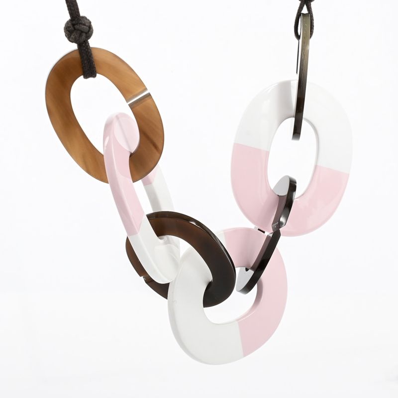 Hermes Necklace Calamba Pink