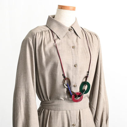 Hermes Necklace Calamba Green