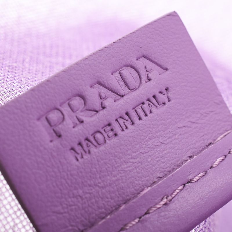 Prada Tote Mesh Totes Purple