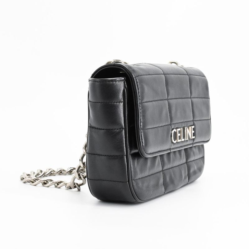 Celine Shoulder Bag Matelasse Monochrome